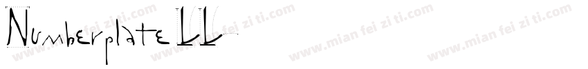 Numberplate LL字体转换
